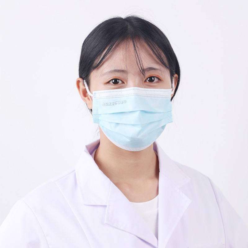 Nicht gewebte 3-lagige Ohrbügel-Gesichtsmaske vom Typ IIR, maßgeschneiderte medizinische chirurgische Einweg-Gesichtsmaske05